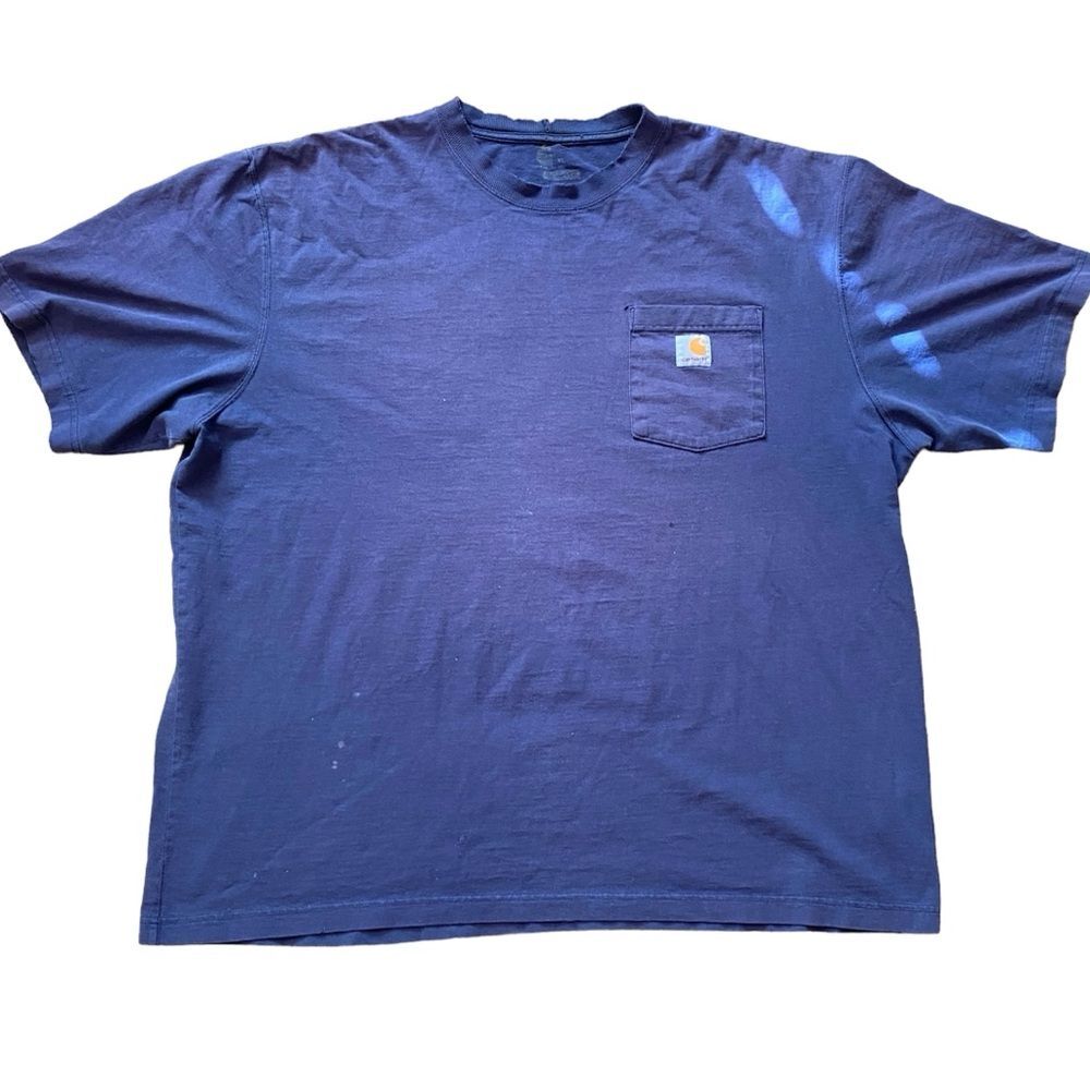 CARHARTT FORCE XL Men's Thrashed Distressed Stained Grunge Cotton Short Sleeve